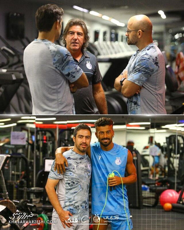 عکس/ استقلالی ها در ترکیه وزنه زدند 