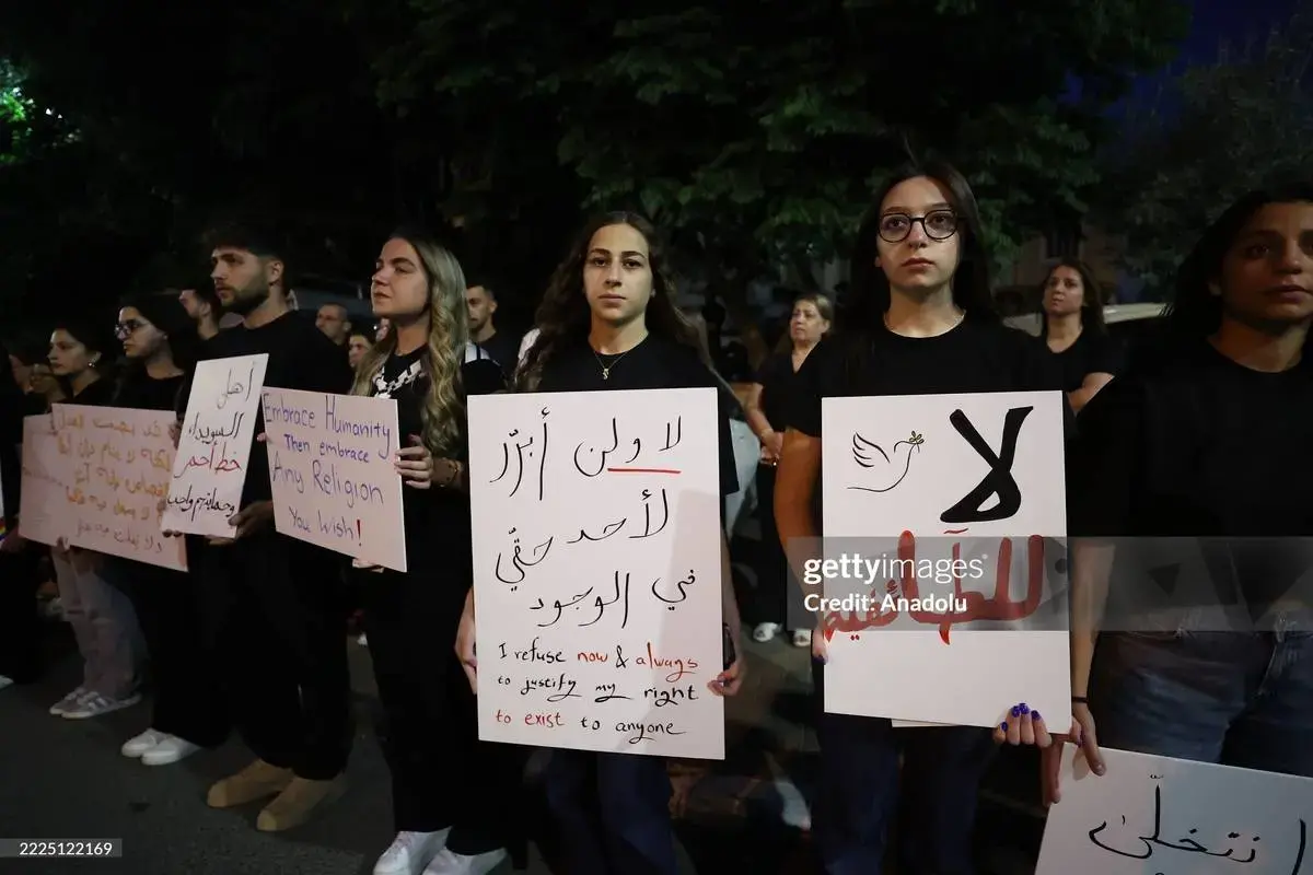 تظاهرات دروزی‌ها در محکومیت درگیری‌ها در سویداء