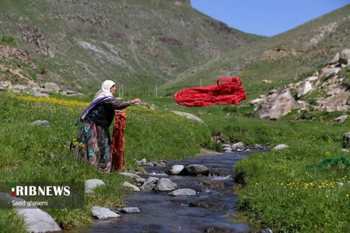 پشم شویی سنت کهن عشایر ارسباران