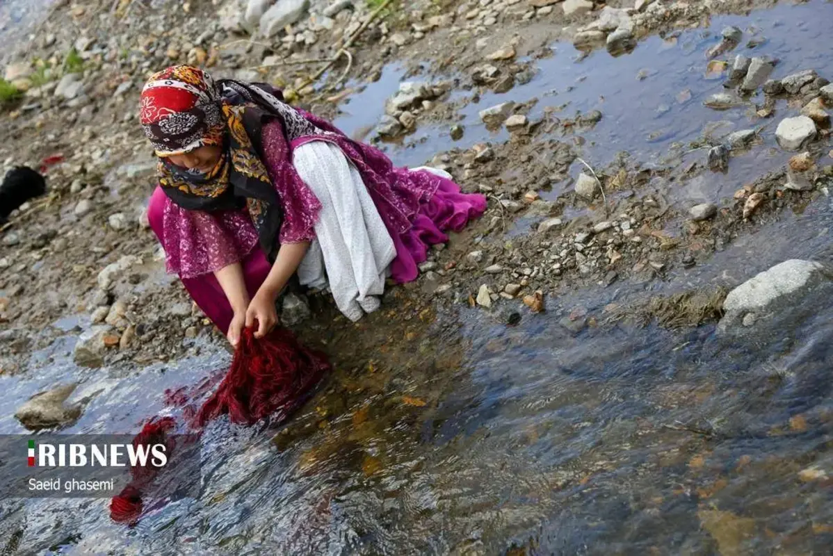 پشم شویی سنت کهن عشایر ارسباران