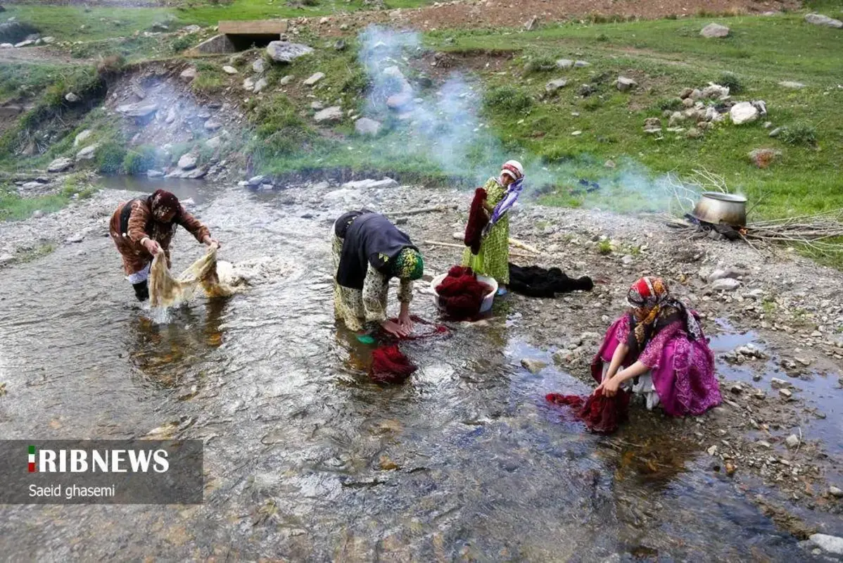 پشم شویی سنت کهن عشایر ارسباران