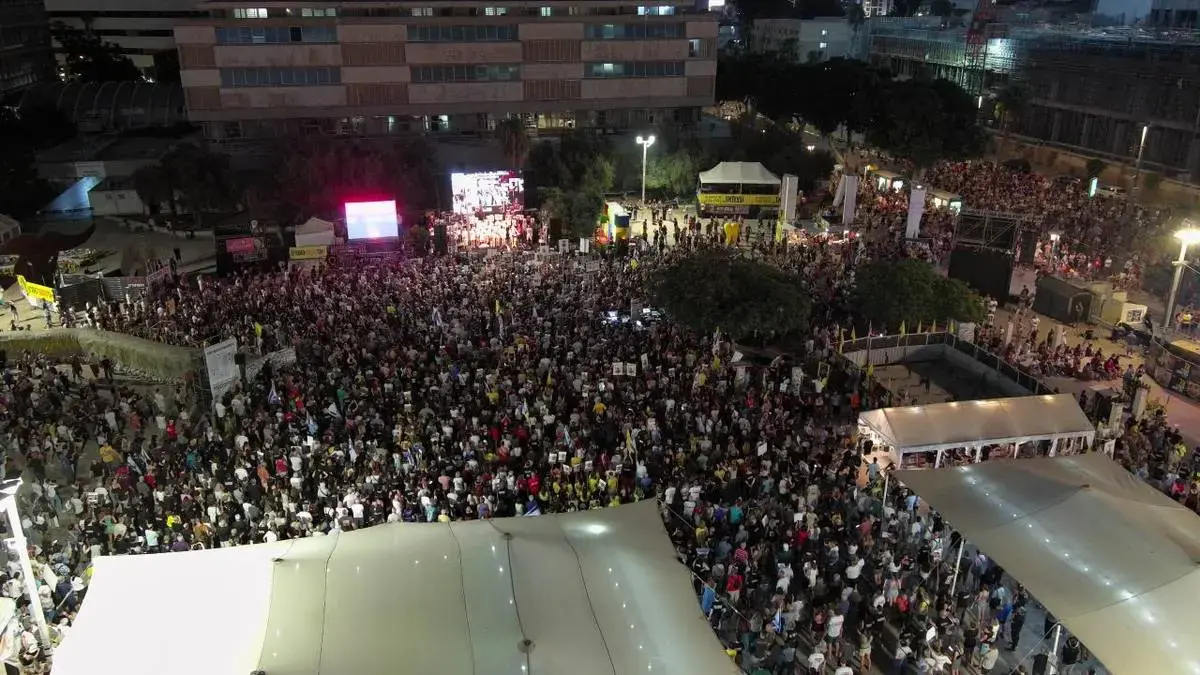 تجمع هزاران نفر علیه نتانیاهو در تل‌آویو