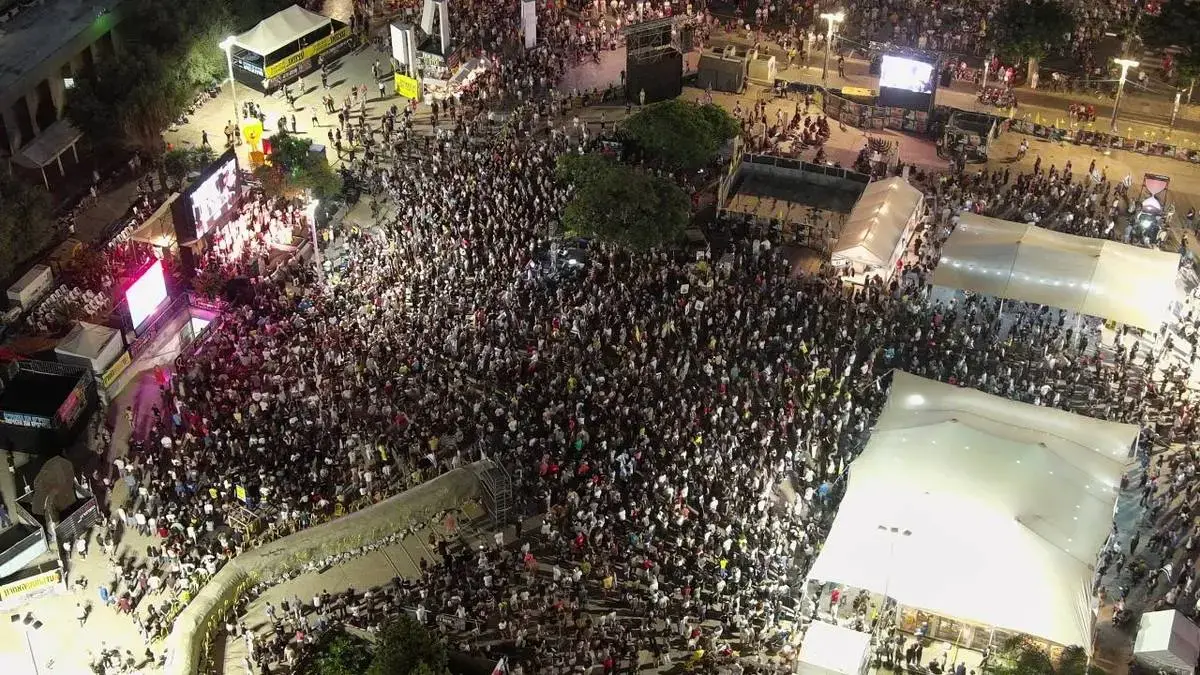 تجمع هزاران نفر علیه نتانیاهو در تل‌آویو