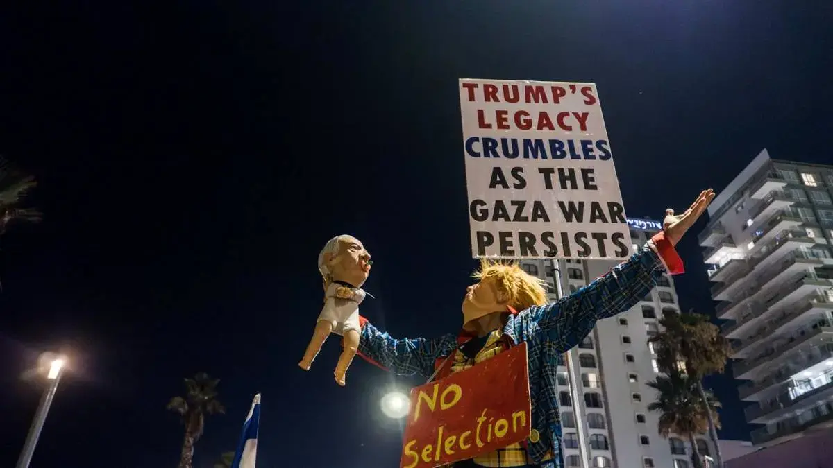 تجمع هزاران نفر علیه نتانیاهو در تل‌آویو