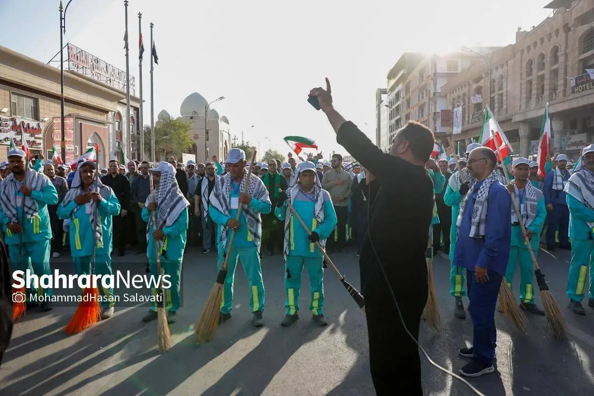 حال و هوای پاکبانان مشهدی در نجف اشرف