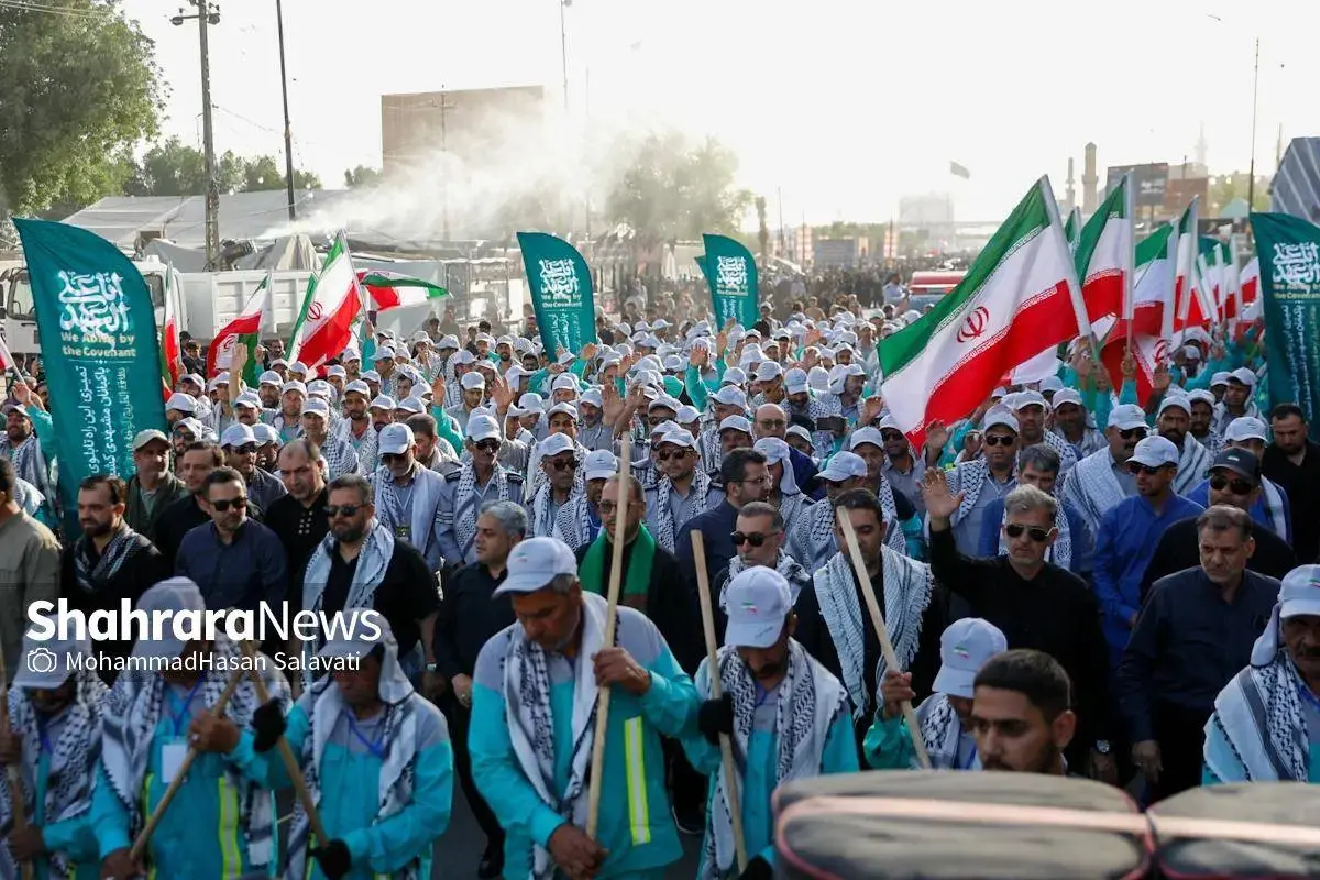 حال و هوای پاکبانان مشهدی در نجف اشرف