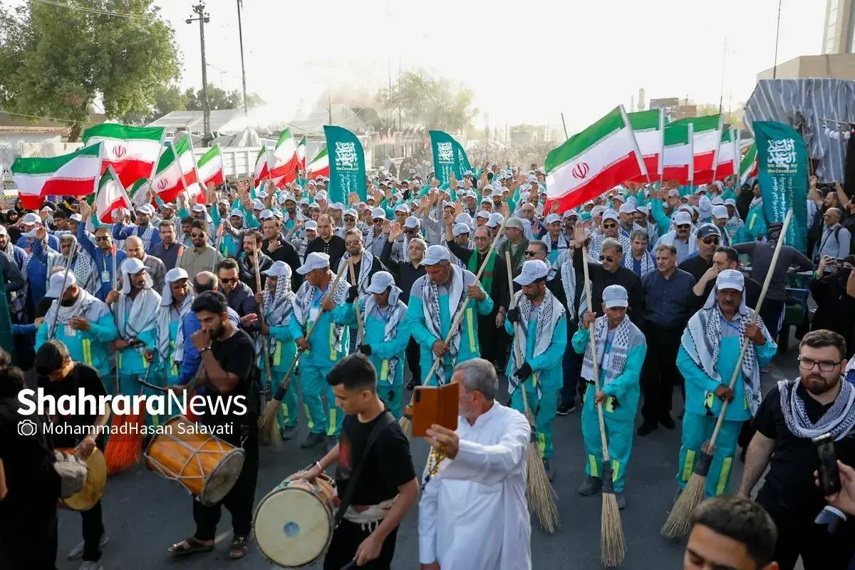 حال و هوای پاکبانان مشهدی در نجف اشرف