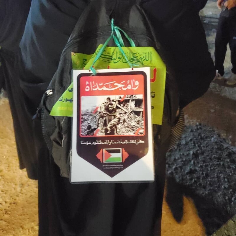 عکس/ وقتی کوله‌های زائران اربعین زبان باز می کنند