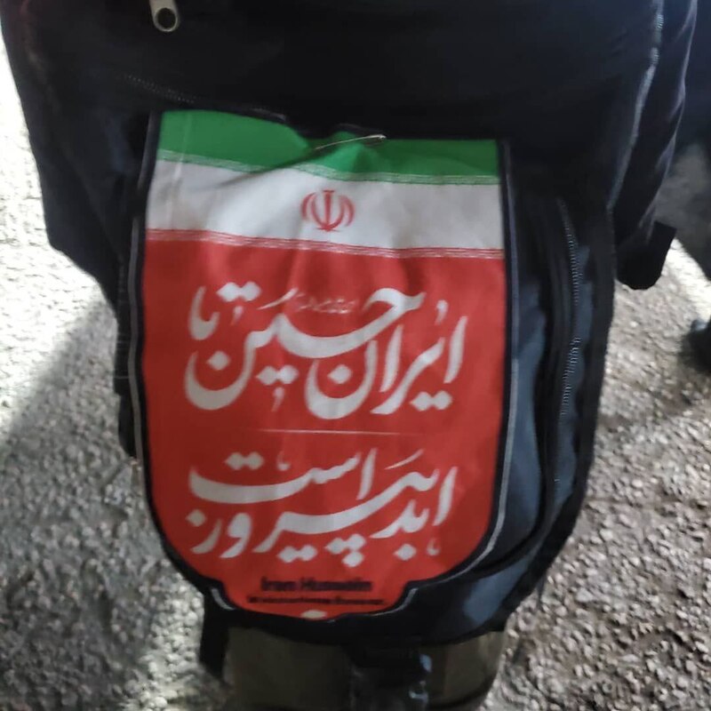 عکس/ وقتی کوله‌های زائران اربعین زبان باز می کنند