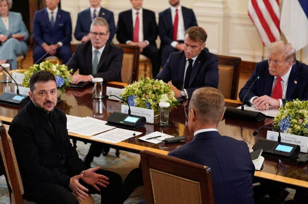 گردهمایی رهبران اروپایی و اوکراین در کاخ سفید