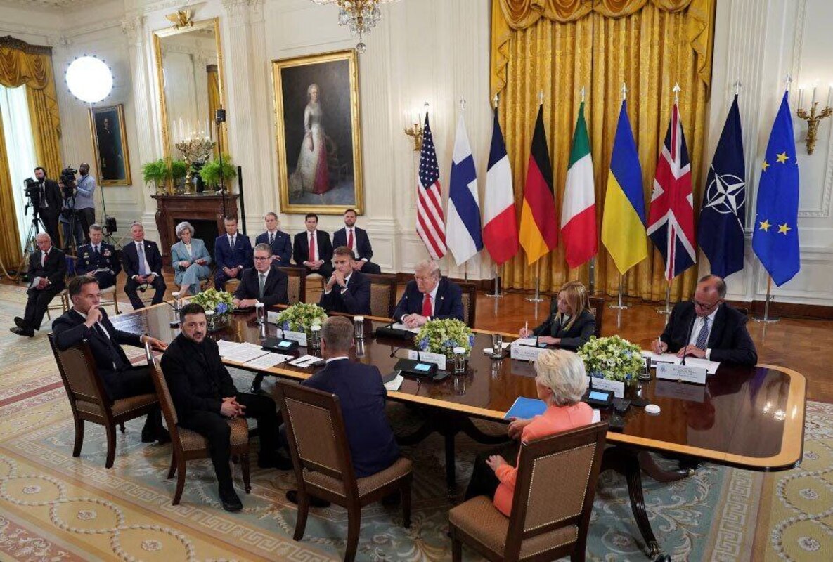 گردهمایی رهبران اروپایی و اوکراین در کاخ سفید