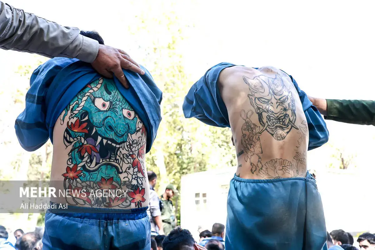 خالکوبی‌های عجیب روی بدن سارقان پایتخت