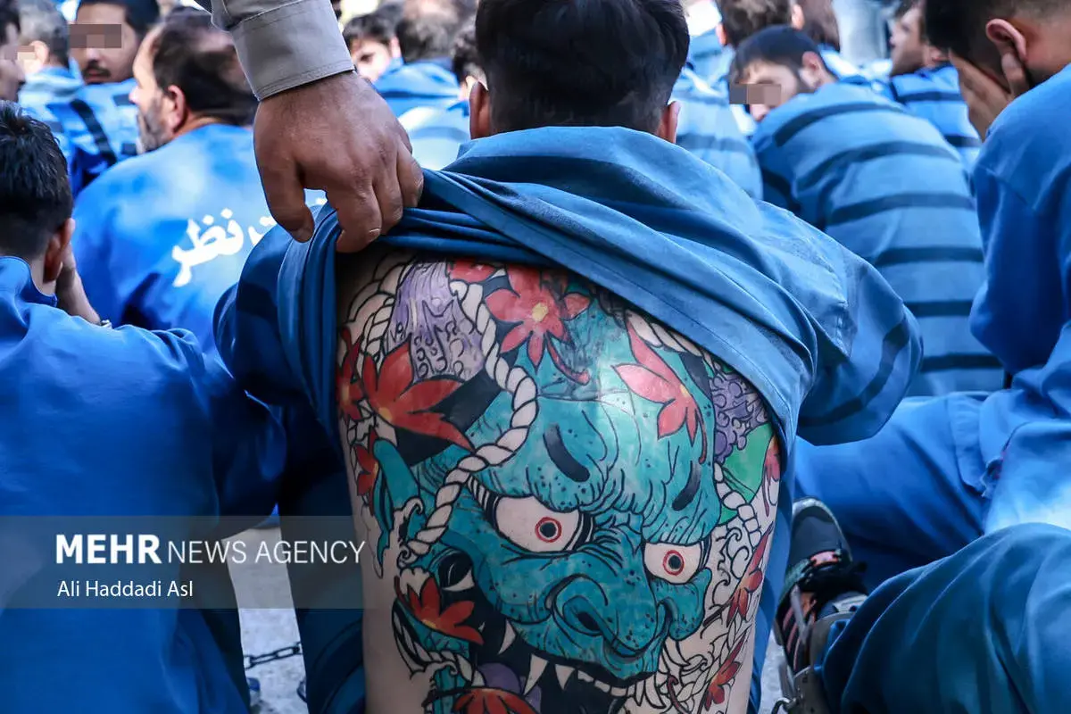 خالکوبی‌های عجیب روی بدن سارقان پایتخت