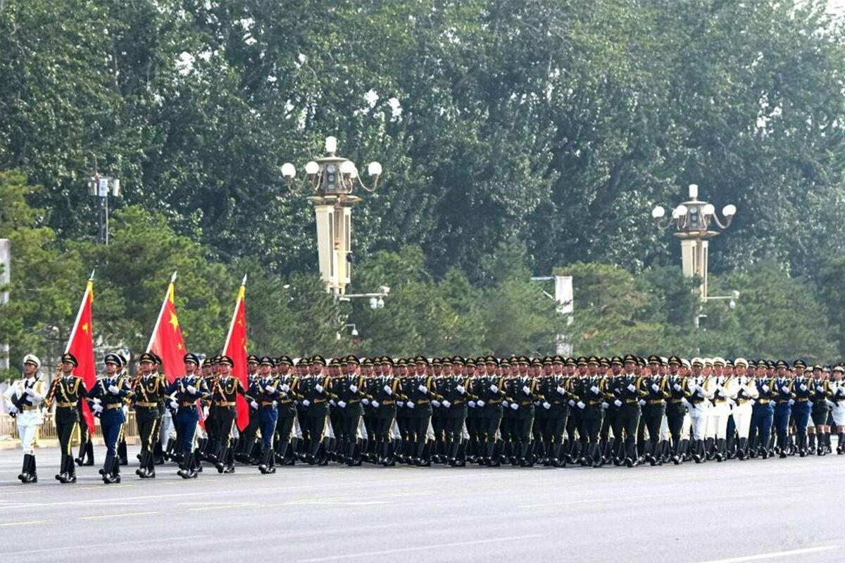 مراسم رژه جشن پیروزی چین با حضور پزشکیان