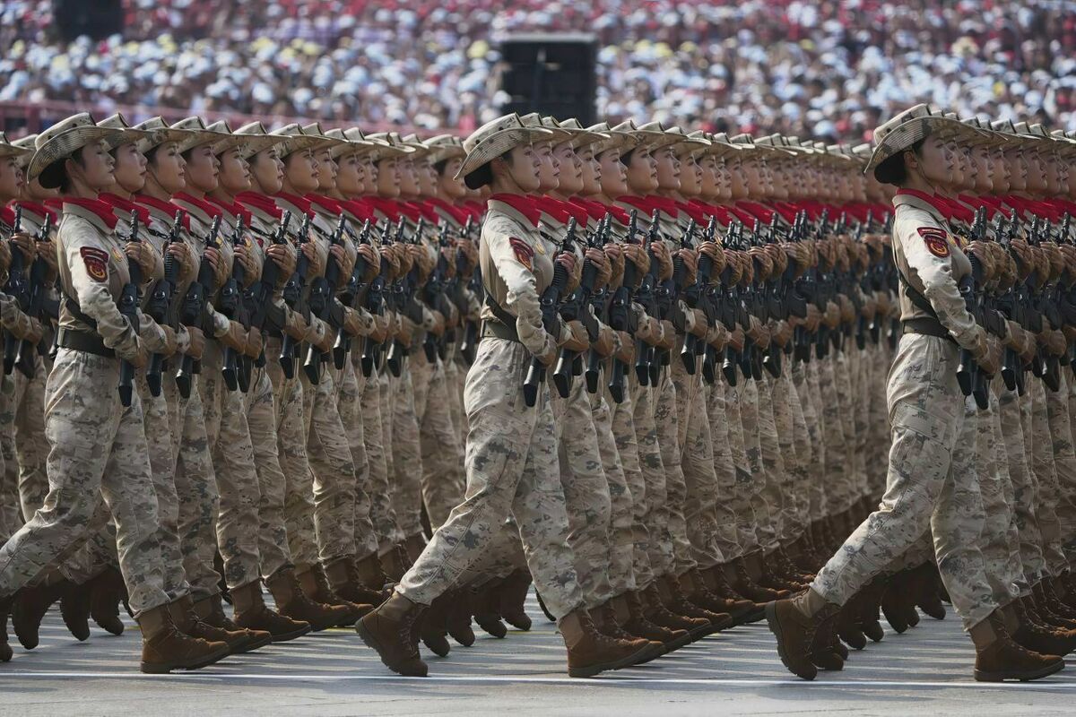 مراسم رژه جشن پیروزی چین با حضور پزشکیان