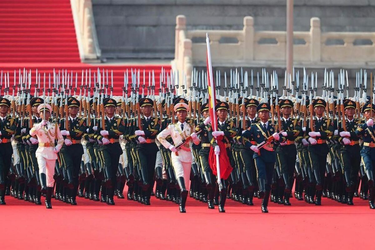 مراسم رژه جشن پیروزی چین با حضور پزشکیان