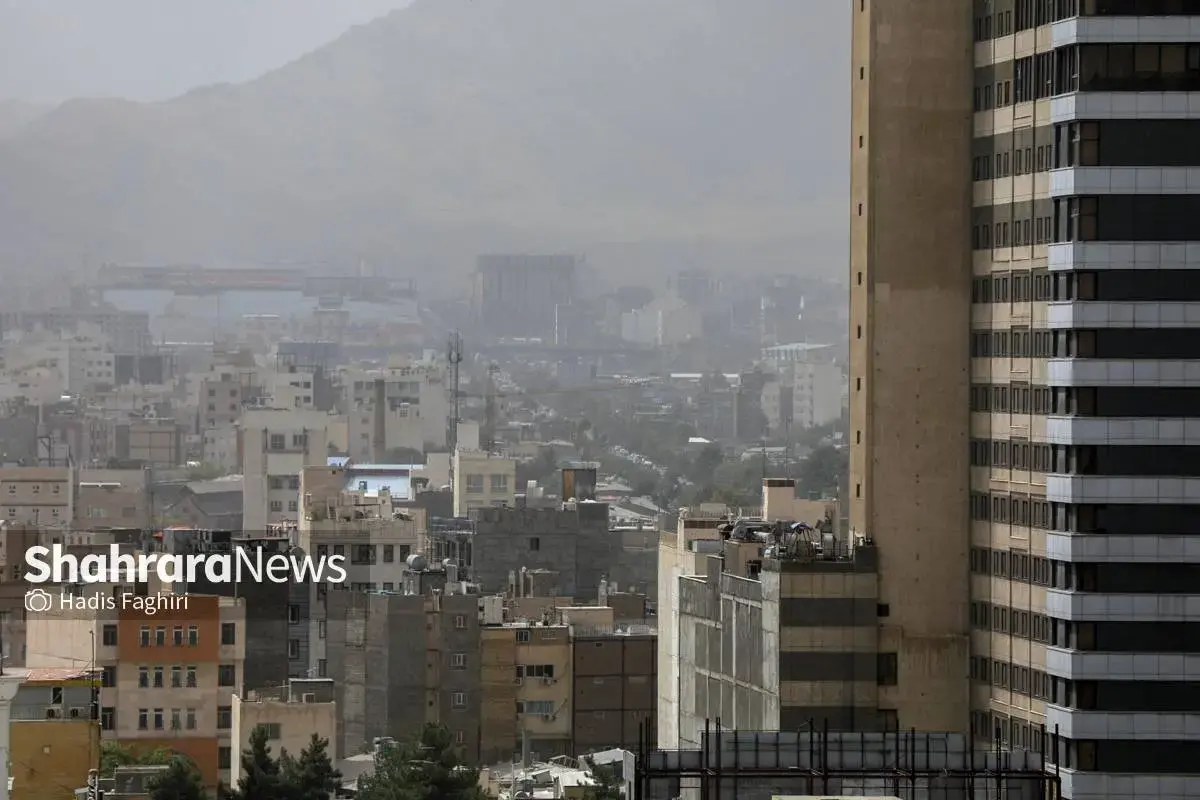 مشهد در مه آلودگی