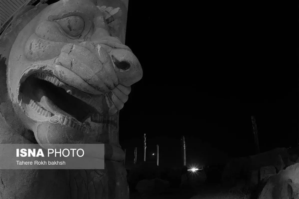 سیاه و سفید تخت‌جمشید