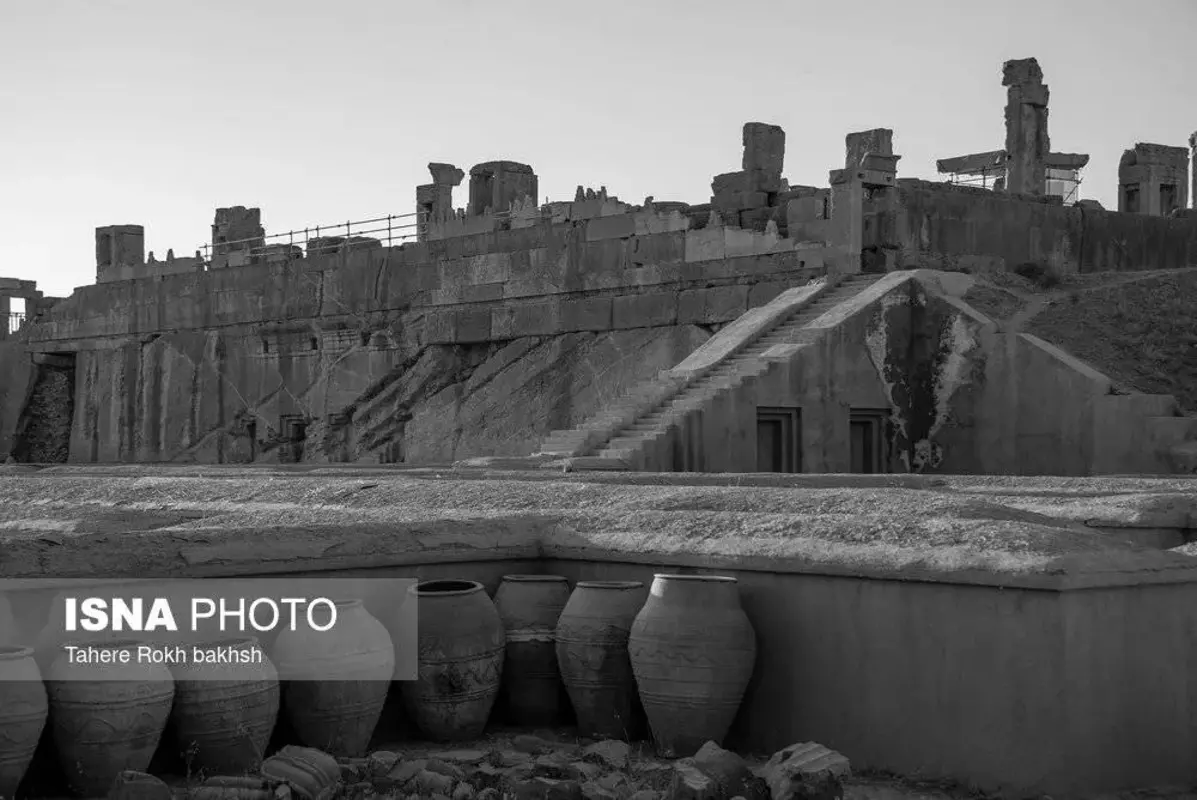 سیاه و سفید تخت‌جمشید