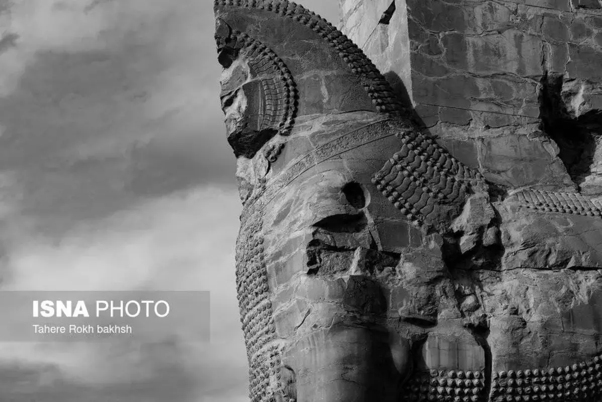 سیاه و سفید تخت‌جمشید