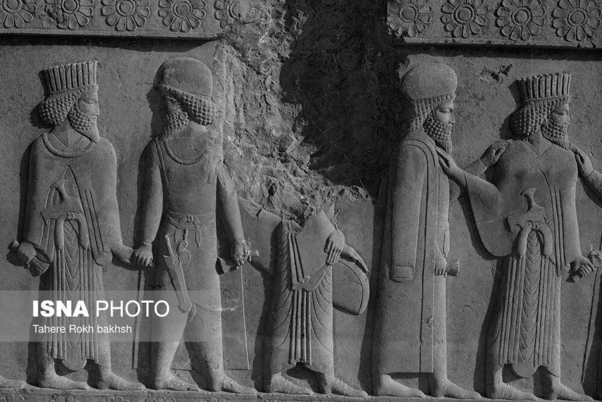 سیاه و سفید تخت‌جمشید