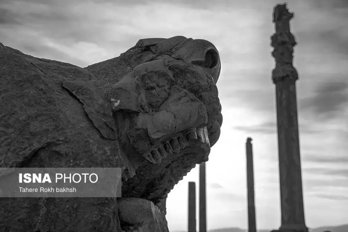 سیاه و سفید تخت‌جمشید