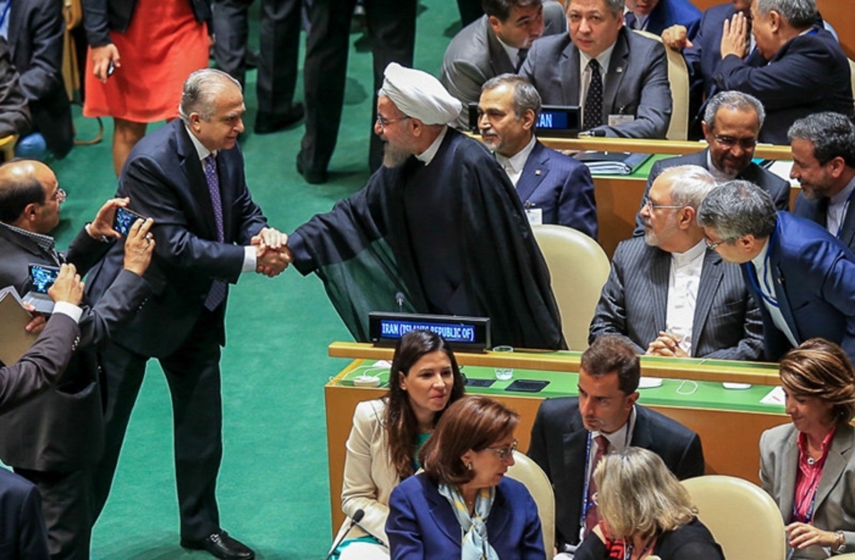 خوش وبش‌های حسن روحانی و جواد ظریف 