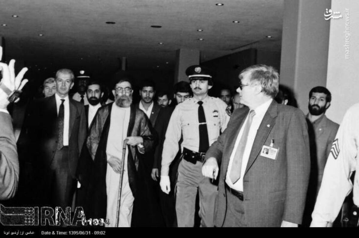 حضور آیت‌الله خامنه‌ای در سازمان ملل