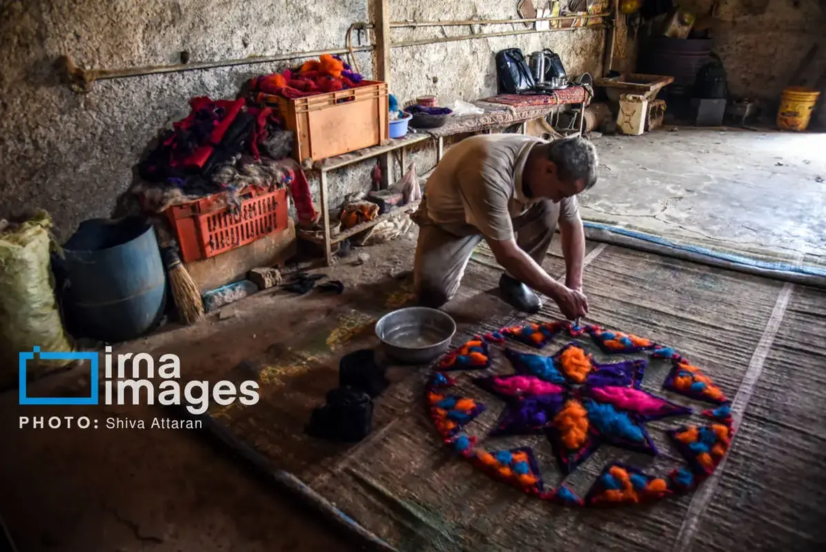 نمدمالی هنر کهن در غبار فراموشی