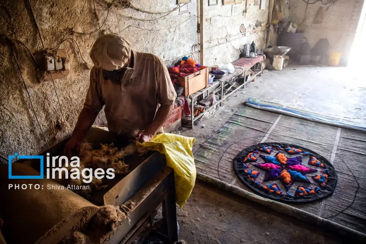 نمدمالی هنر کهن در غبار فراموشی