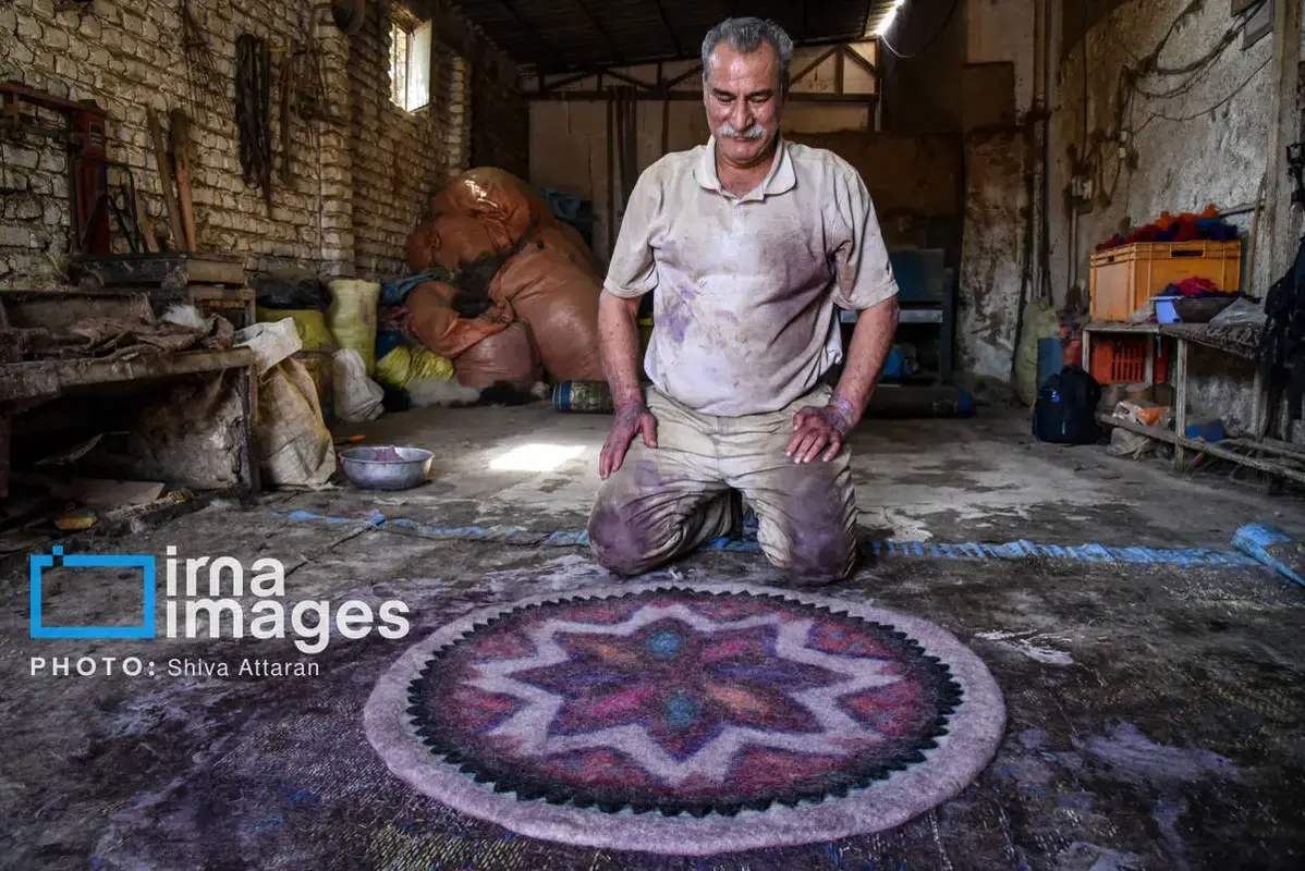 نمدمالی هنر کهن در غبار فراموشی