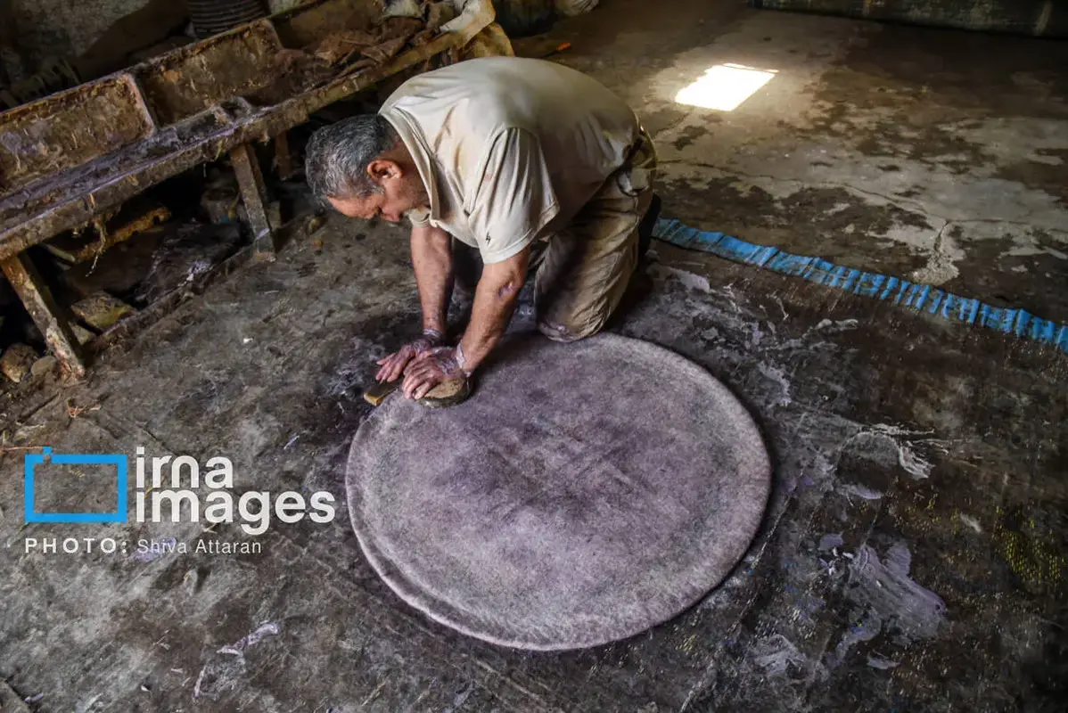 نمدمالی هنر کهن در غبار فراموشی