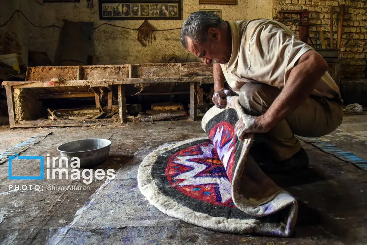 نمدمالی هنر کهن در غبار فراموشی