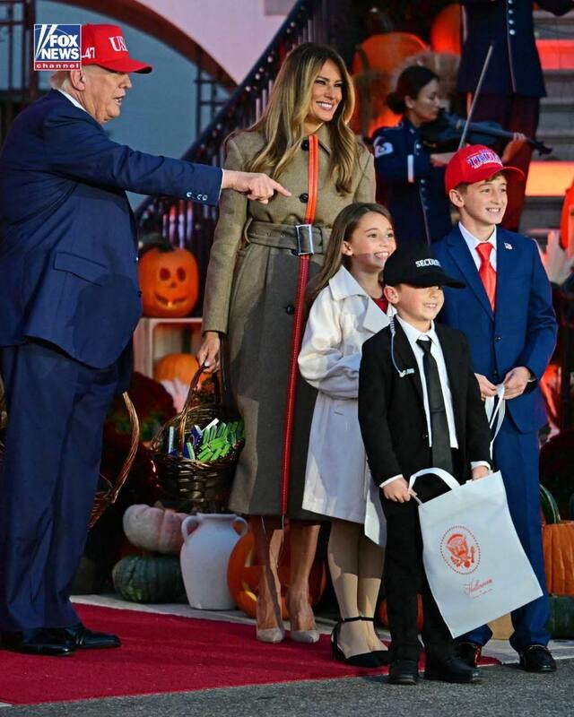 ترامپ و ملانیا میزبان هالووین در کاخ سفید