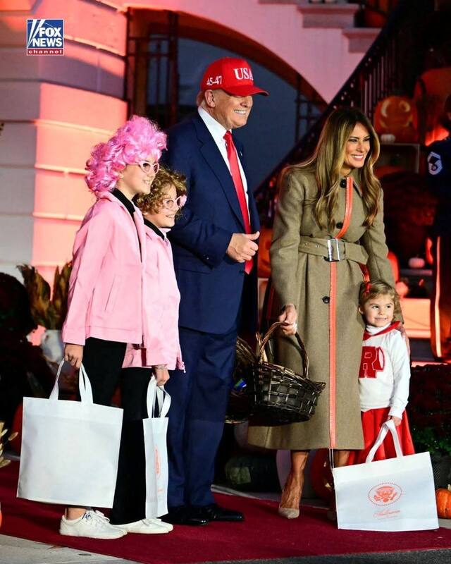 ترامپ و ملانیا میزبان هالووین در کاخ سفید