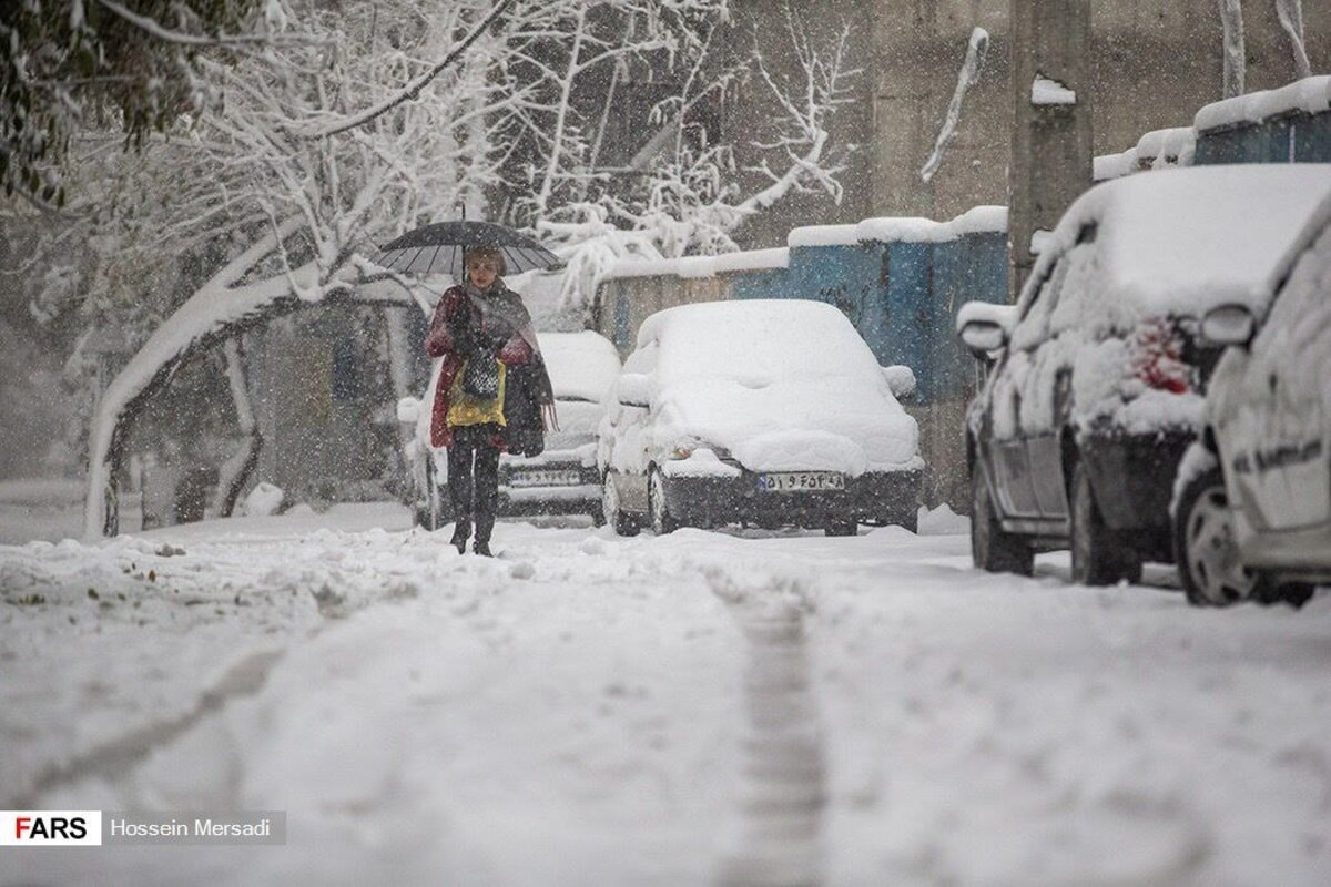تصاویر باورنکردنی از آبان‌ماه پر از برف تهران