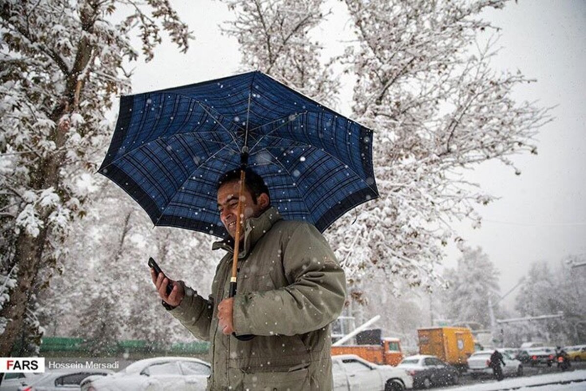 تصاویر باورنکردنی از آبان‌ماه پر از برف تهران