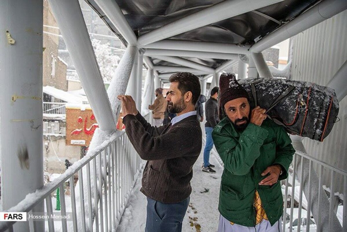 تصاویر باورنکردنی از آبان‌ماه پر از برف تهران