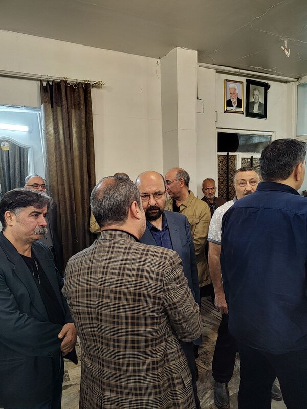 مراسم تشییع برادر سید مصطفی تاجزاده