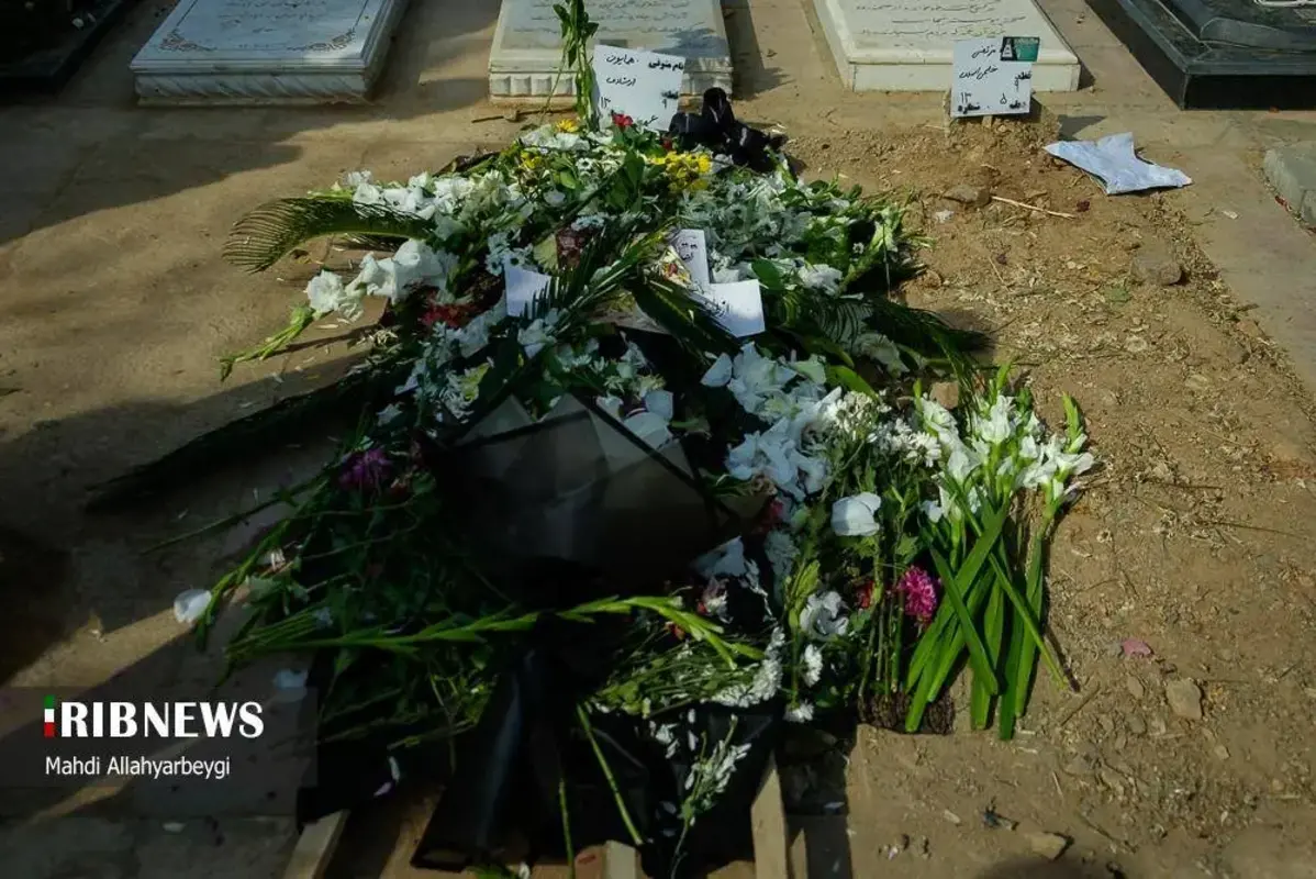 حاشیه مراسم تشییع پیکر همایون ارشادی