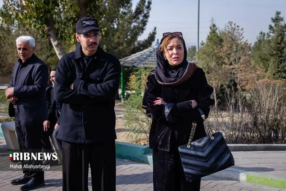 حاشیه مراسم تشییع پیکر همایون ارشادی