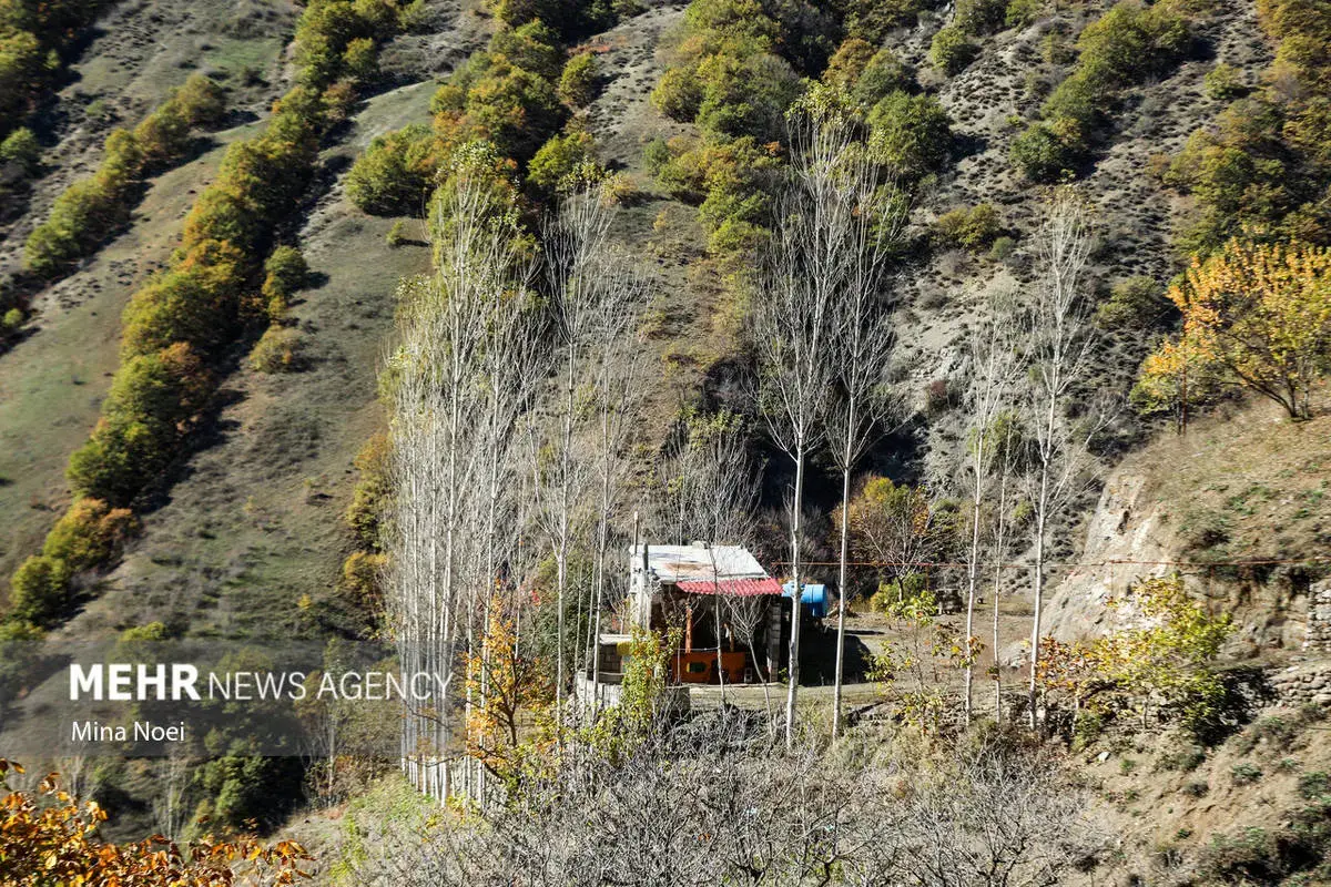 پاییز هزاررنگ در روستای نمنق