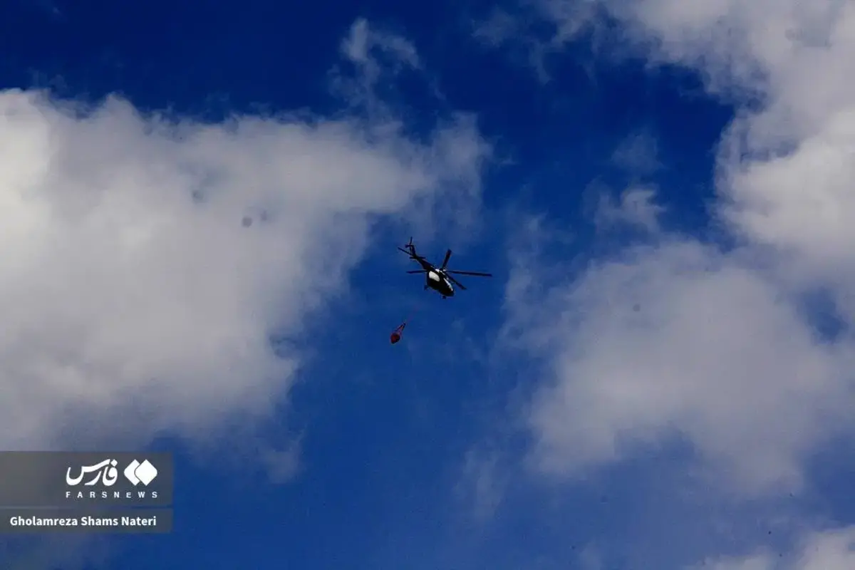 جنگل‌های الیت چالوس در چنگال آتش