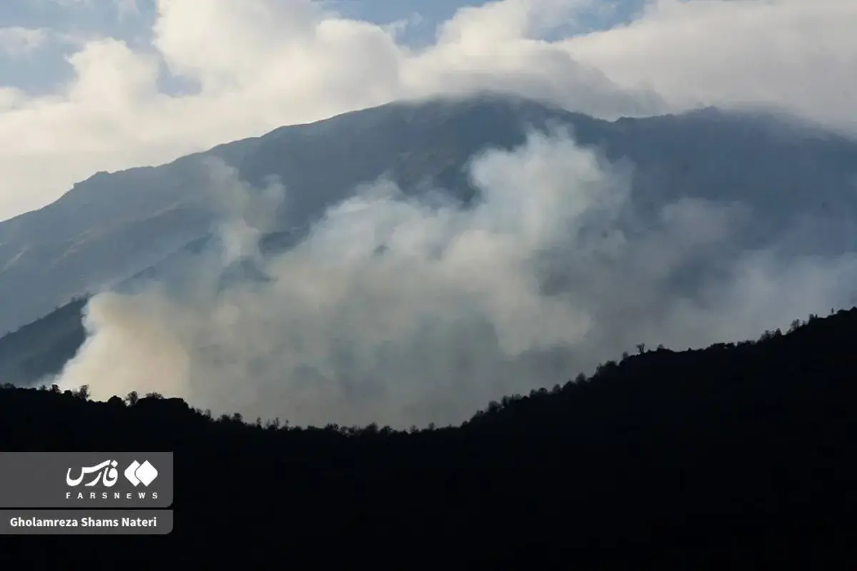 جنگل‌های الیت چالوس در چنگال آتش