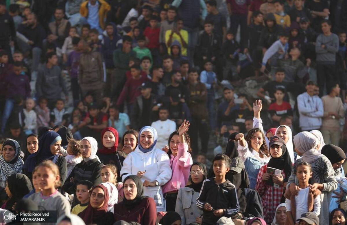 مراسم جشن عروسی ۵۴ زوج در غزه