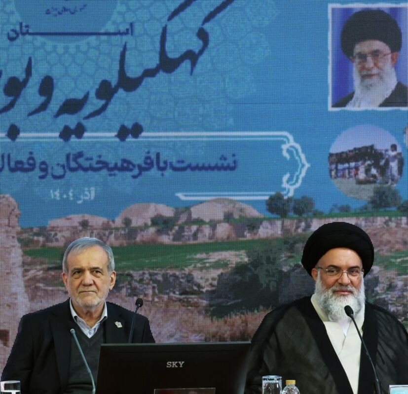 اولین تصاویر از ورود مسعود پزشکیان به یاسوج