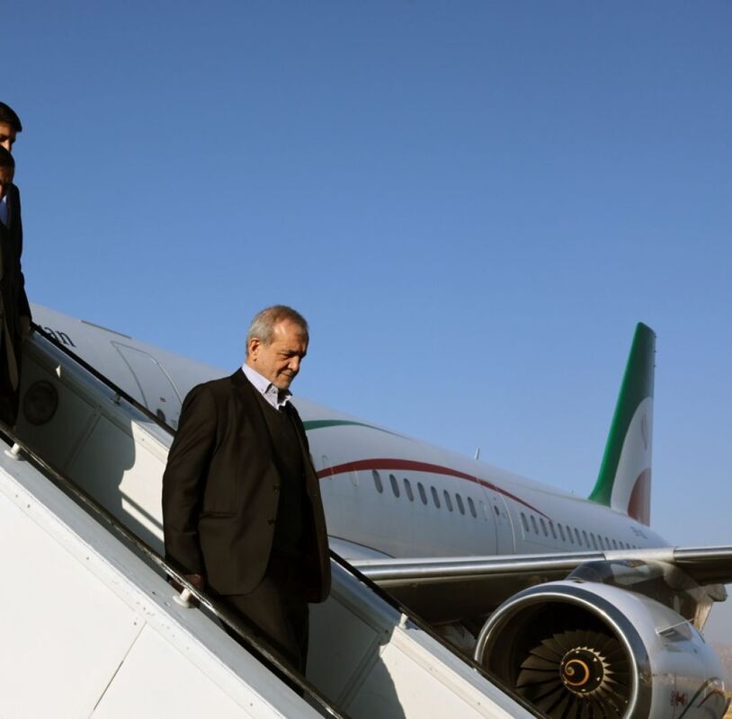 اولین تصاویر از ورود مسعود پزشکیان به یاسوج