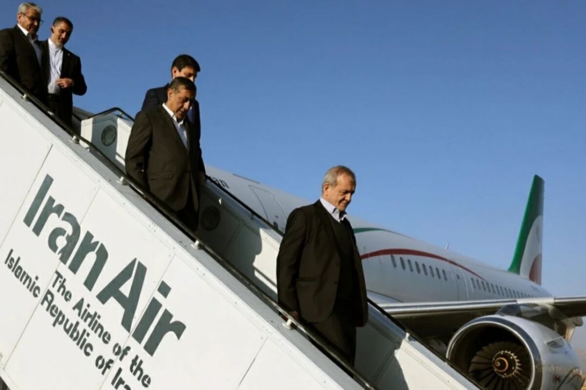 اولین تصاویر از ورود مسعود پزشکیان به یاسوج