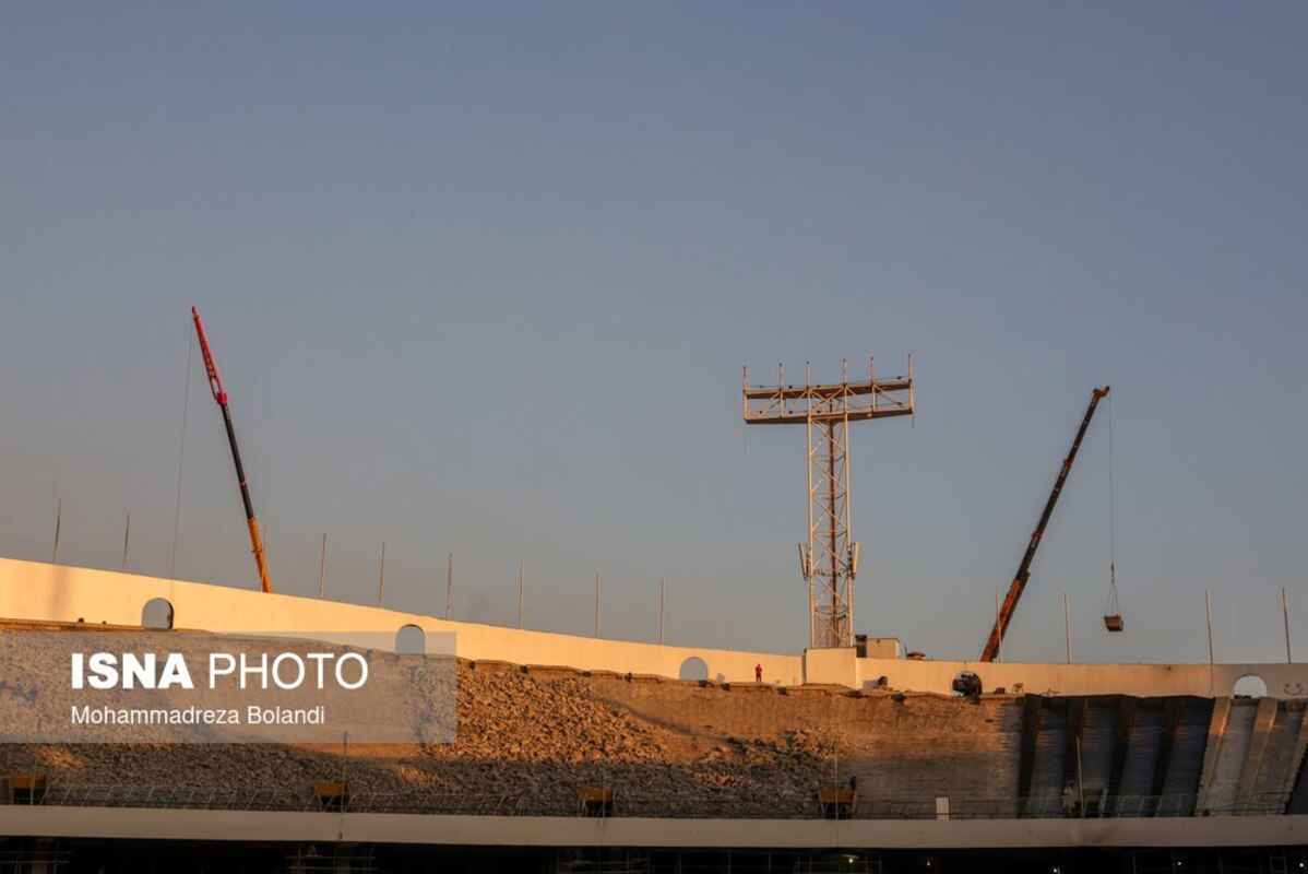آخرین وضعیت بازسازی ورزشگاه آزادی