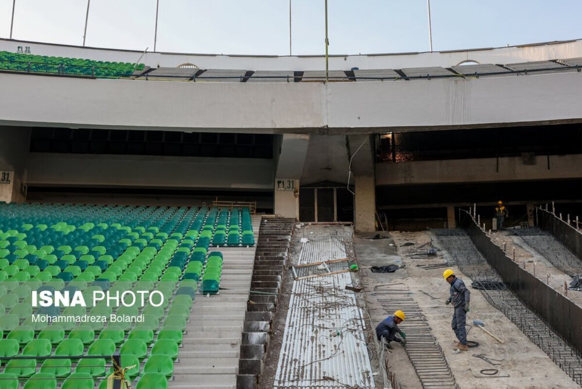 آخرین وضعیت بازسازی ورزشگاه آزادی